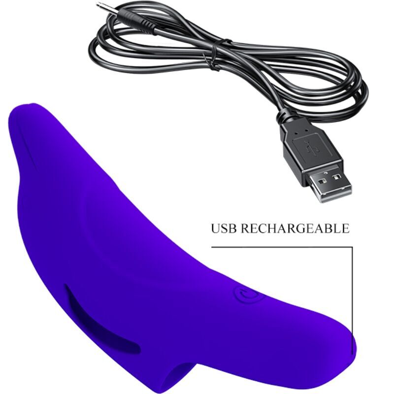 Pretty Love Finger Vibrator "Delphini" Blue - Image 3
