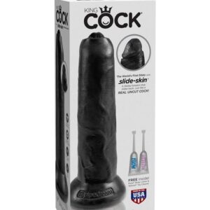 King Cock 9" Uncut - Black