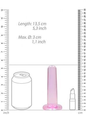 RealRock Non Realistic Dildo With Suction Cup 5 inch 13.5cm pink - Image 4
