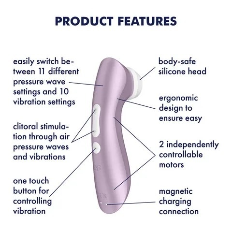 Satisfyer Pro 2+ G2 Clitoral Stimulator Violet - Image 2