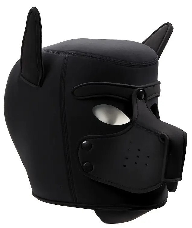 Anime Cosplay Dog Mask Black