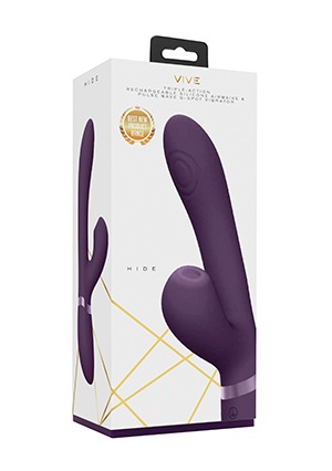 Vive Hide Airwave & Pulse Wave G Spot Rabbit - Purple