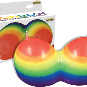 Rainbow Jumbo Boobie Candle