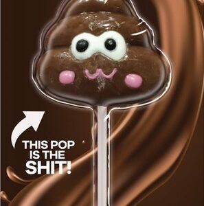 Shit Face Chocolate Lollipop