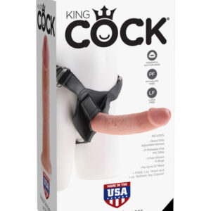 King Cock Strap-On Harness with 9 in. Cock Flesh