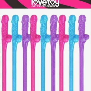 Willy Straws (blue, Pink, Purple)