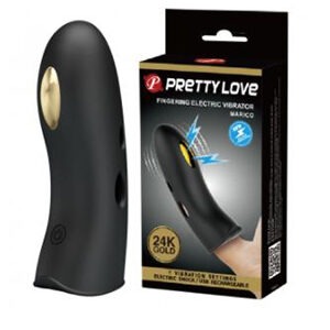 Pretty Love Fingering Massager Marico Black & Gold