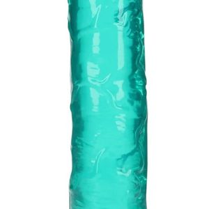 RealRock Crystal Clear Dildo 9 Inch Straight No Balls